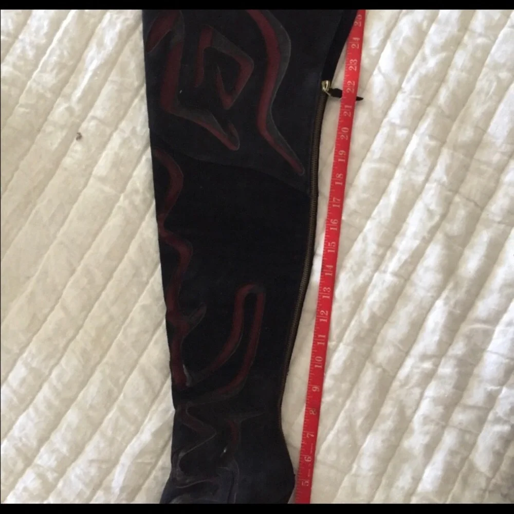 Charles Jourdan Thigh High Suede Boots 6.5